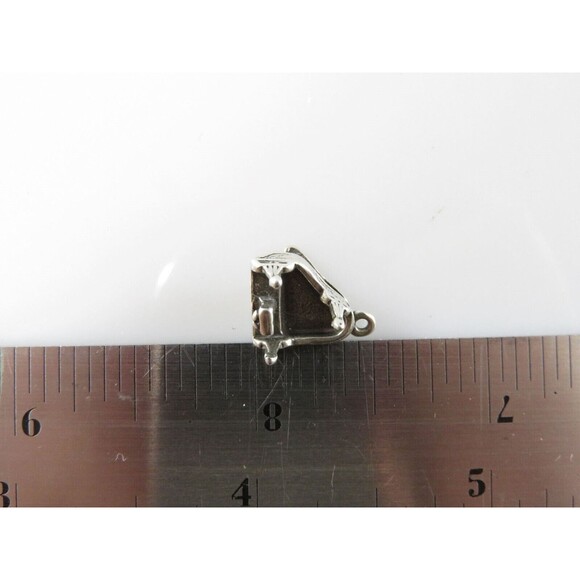 Vintage 3D Sterling Silver Baby Grand Piano Charm Pendant - Picture 5 of 5